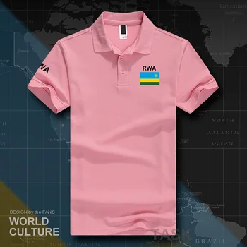 

Rwanda Rwandan Rwandese polo shirts men short sleeve white brands printed for country 2017 cotton nation team flag new RWA