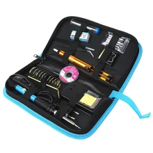 220V 60W Электрический паяльник набор инструментов Регулируемая температура Сварка ВКЛ/ВЫКЛ