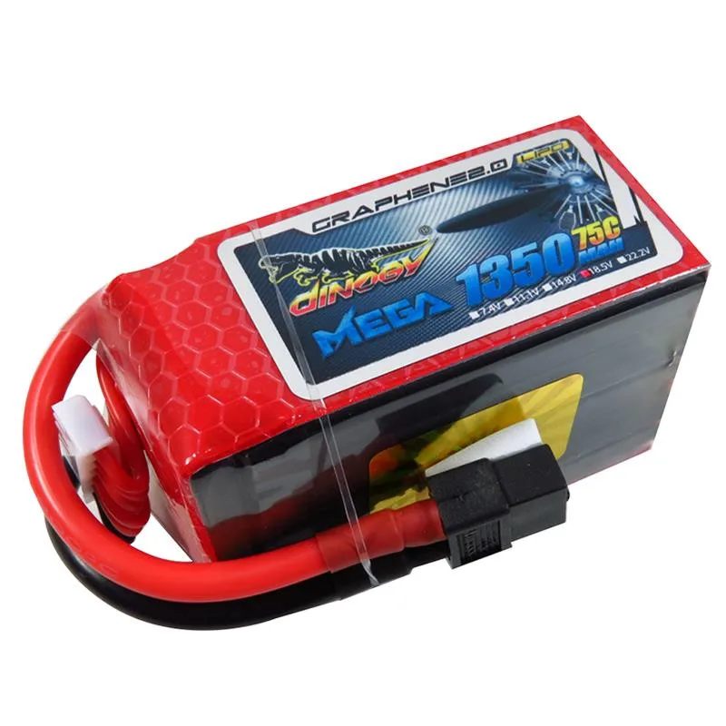 

Giant Power DINOGY GRAPHENE 2.0 18.5V 1350mAh 5S 75C XT60 Plug Lipo Battery For FPV Quadcopter Racing Racer RC Drone DIY Charger