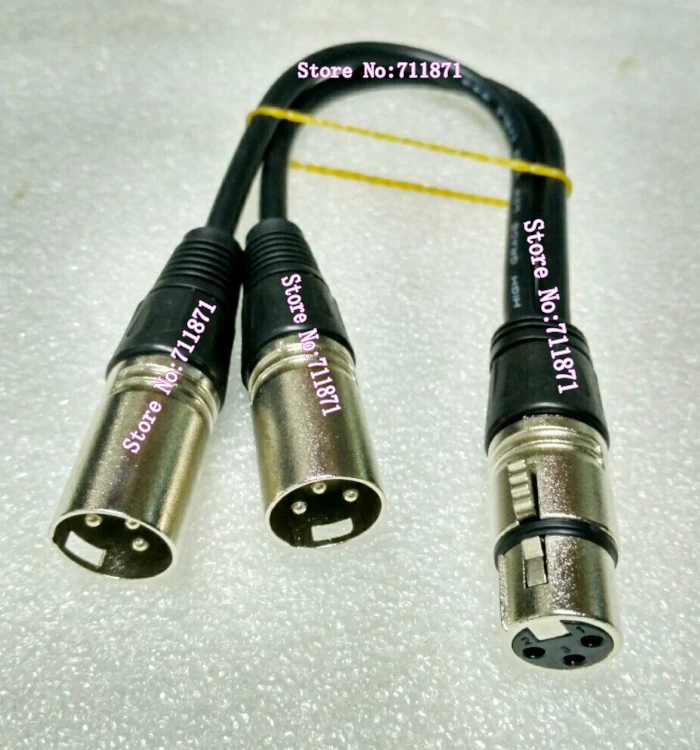Аудиокабель XLR с двумя штекерами кабель тройной и типа Папа мама для камер Canon 3P|xlr