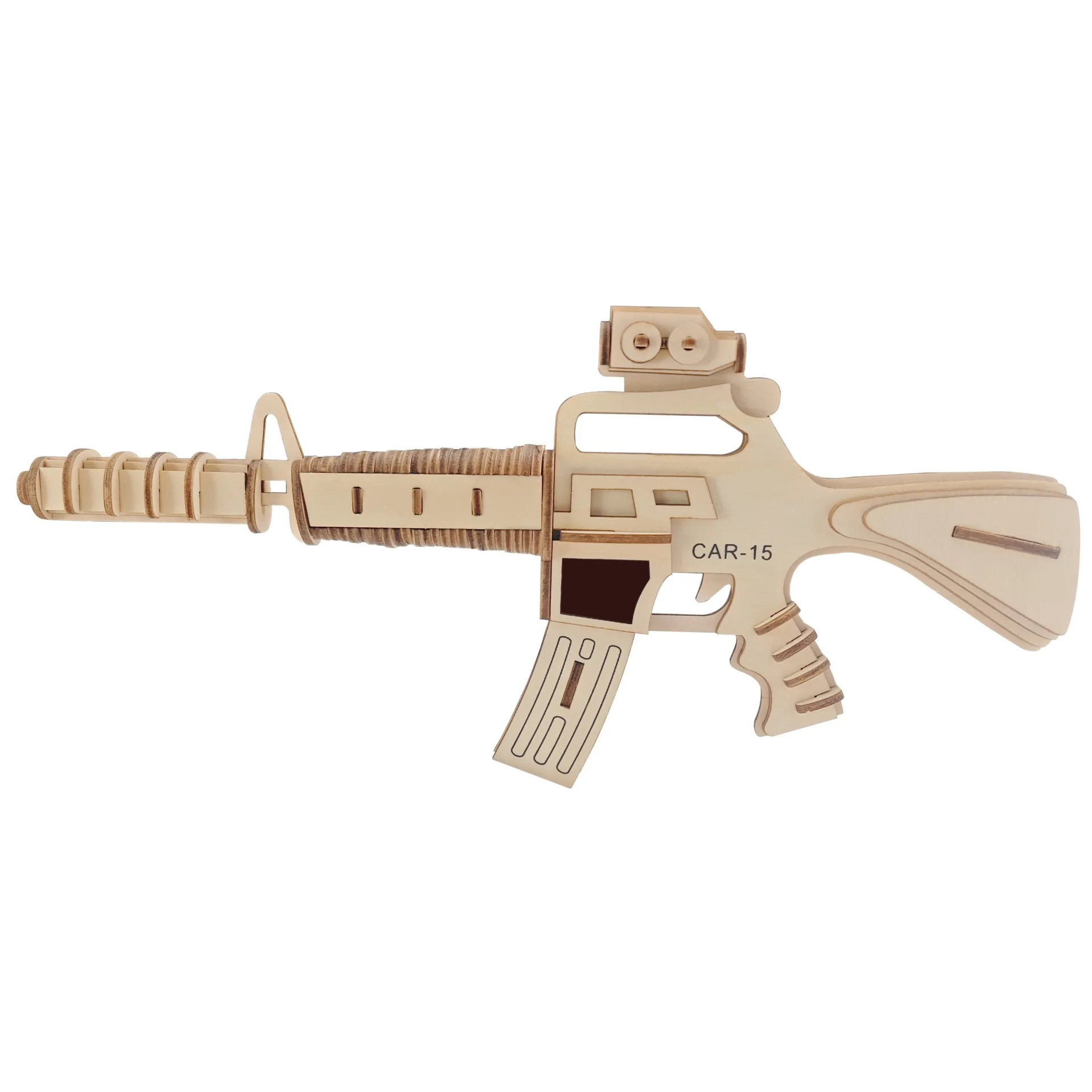 

Laser Cutting DIY 3D Wooden Puzzle Woodcraft Assembly Kit Carbine Gun For Child Children Christmas Gift