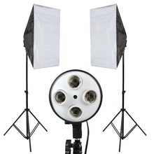 Photo Studio Softbox Kit Photo Equipment Of 2PCS 50×70 Softbox Light Stand For Camera Photo Studio Diffuser BA350