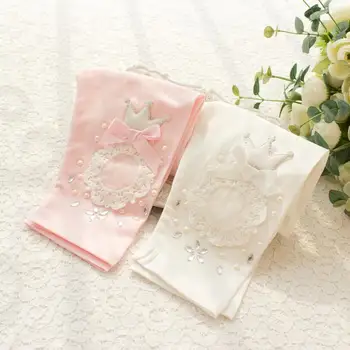 

Toddler Girls Summer Cotton Leggings Baby Girl Bowknot Capris Leggings Pants Kids Lace Pants Children's Clothing