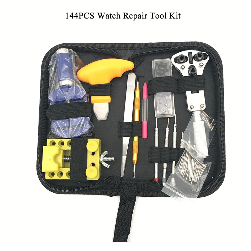 

144 PCS Watch Repair Kit, Spring Bar Tool Set Watch Band Link Pin Tool Set with Carrying Case