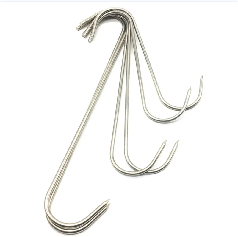 

S Shaped Stainless Steel Beef hook Roast Meat Squab Ring Chicken Wing Ring kitchen Hooks Store Restaurant BBQ Bacon hotel Tools