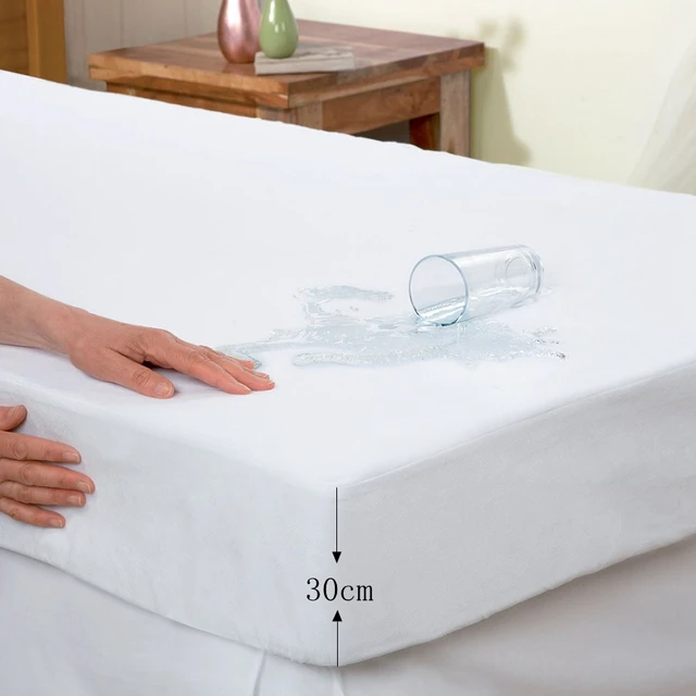 bed cover smooth waterproof mattress protector cover luxury terry waterproof mattress sheet