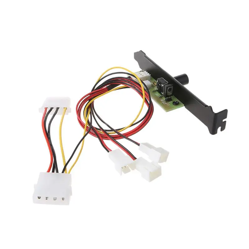 

3 Channel Computer PC Cooling Fan Controller Cooler Speed Regulator For PCI Temperature Control Regulation CPU Housing VGA HDD