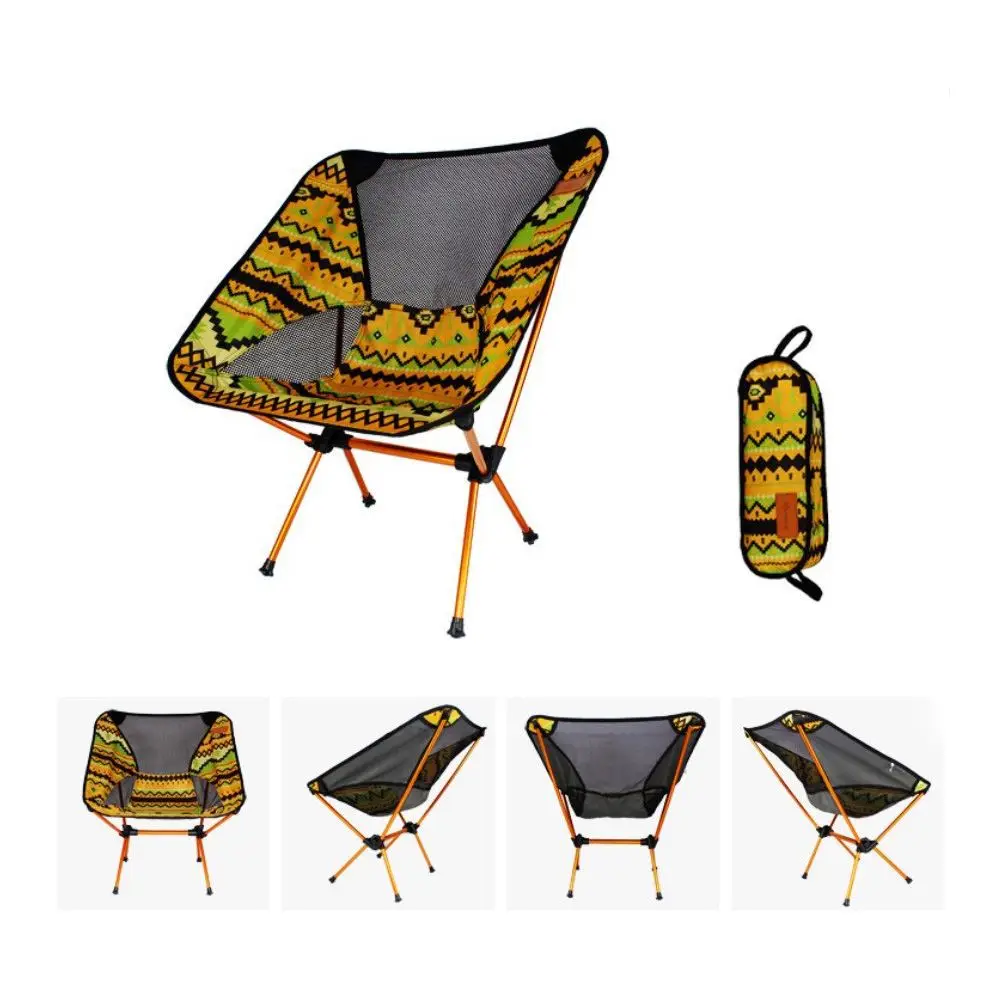 Супер-легкий дышащий Спинка Складной стул портативный пляжный волейбол для пикника барбекю рыболовный табурет