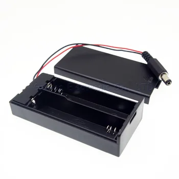 

30pcs 18650 Battery Case Holder 2 pack 18650 Battery Storage Box 7.4V with shell with switch with DC Jack