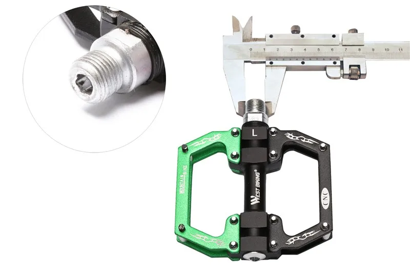 Запад biking Профессиональный Велосипедный Спорт Педали для автомобиля мост 9/16 "MTB горный велосипед заклеенными подшипника Педали для