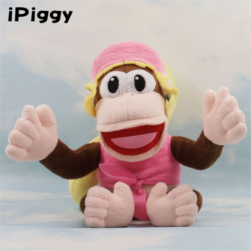 7 &quot18 см Diddy Kong's girlfriend Super Mario Plush Dixie Kong мягкая игрушка чучело животное|super mario