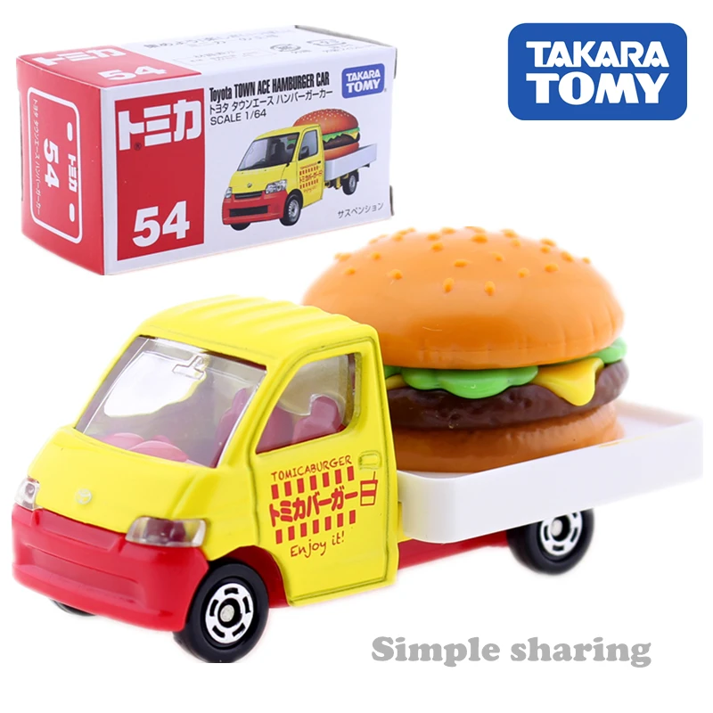 Tomica, нет. 54 Toyota Town Ace Hamberger 1: 64 Новый Такара томия авто автомобили моторы автомобиль литая металлическая модель подарок детские игрушки