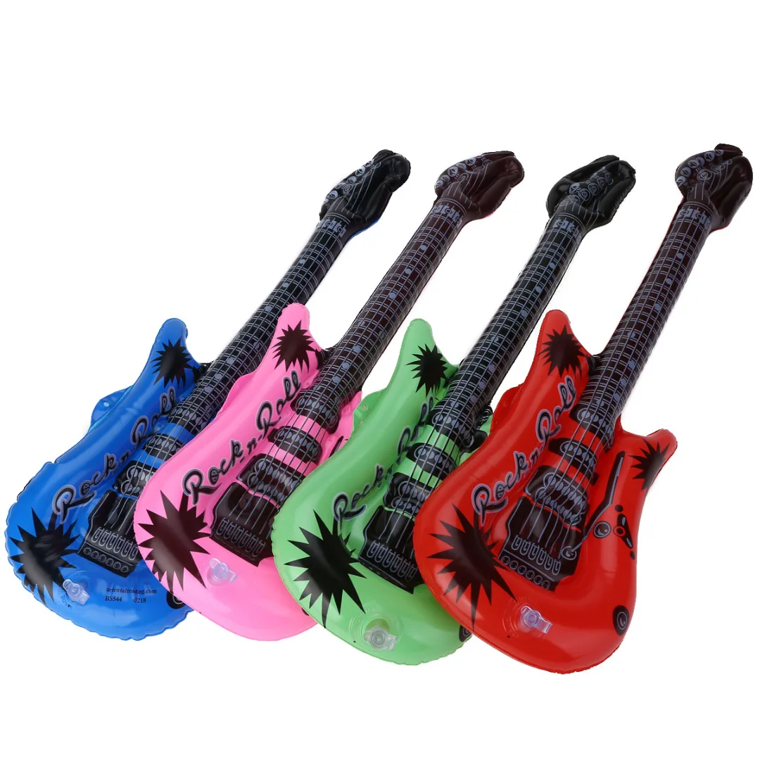 Для детей сувениры рок-звезда надувные игрушки воздушный наполнитель гитара ПВХ на день рождения пляж ночной вечерние свадебные Гитары