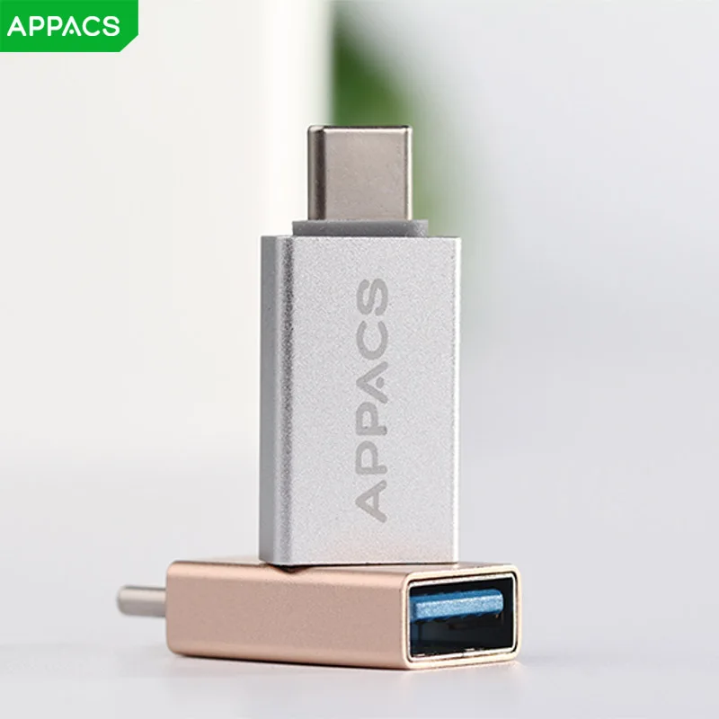 

APPACS New Type-C OTG Cable Adapter Type C USB-C OTG Converter for Xiaomi Mi6 Huawei P20 DIsk Flash Type C to USB adapter OTG