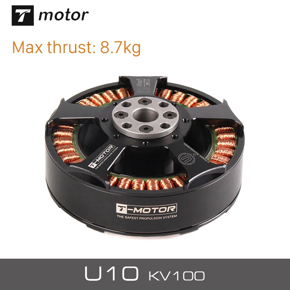 

T-Motor Tiger Brushless Motor U10 100KV 6-12S for Multicopter Multirotor FPV Drone UAV Helicopter Dornes Copters