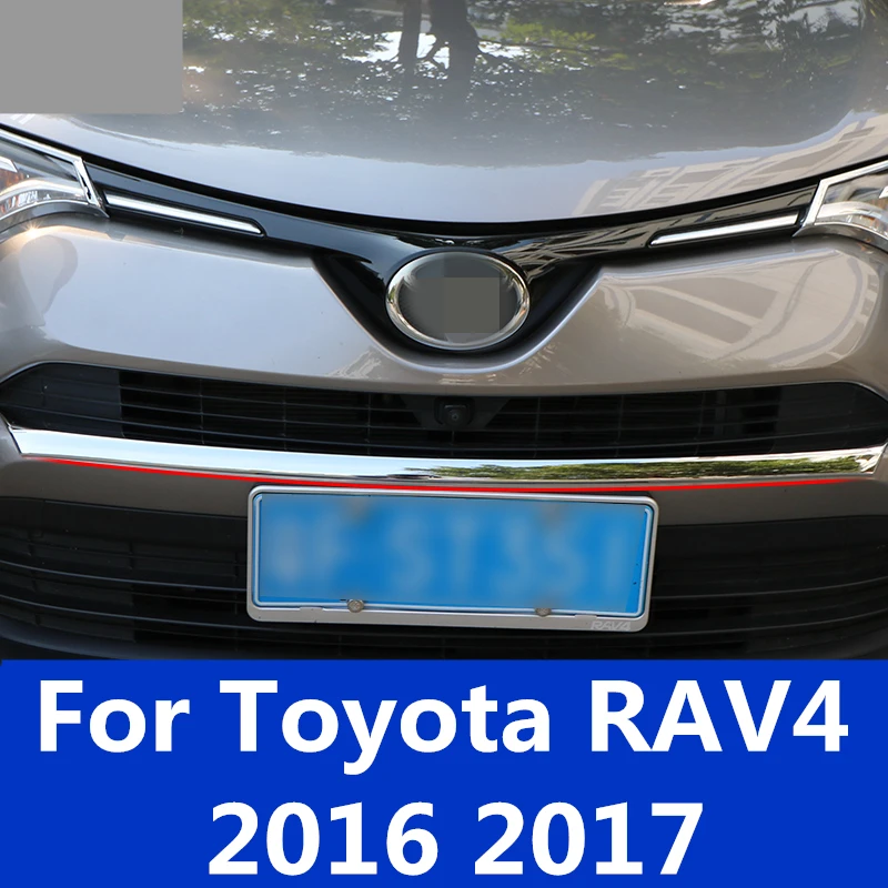1 шт. накладка на решетку переднего бампера для Toyota RAV4 RAV 4 2016 2017|Хромирование| |