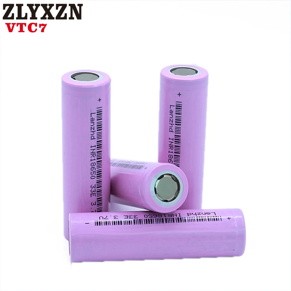 

40-400PCS NEW 18650 Rechargeable Batteries For Samsung 18650 Battery 3300mAh INR18650 30A lithium Li ion 3.7V 18650VTC7 18650