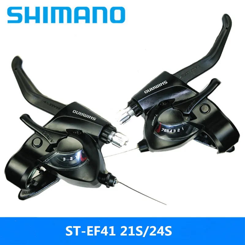 SHIMANO ST EF41 7 для езды на горном/шоссейном велосипеде сиамский циферблат 7/8 скорость