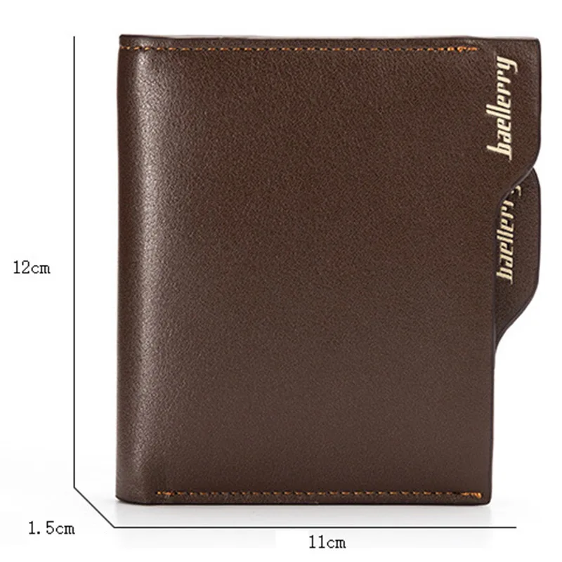 Baellerry 11,11 короткие Для мужчин s кошельки Leather Coin Pocket ID кредитных держатель для карт мужской кошелек Для мужчин молнии деньги кошельки сумка клатч W022