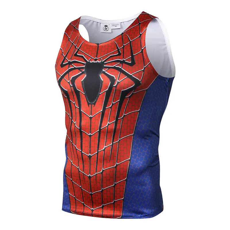 Marvel hero Супермен Super hero жилетки Красного Сталь корпус креативный 3D печать футболка без рукавов Для мужчин's, майки без рукавов с круглым вырезом - Цвет: 3