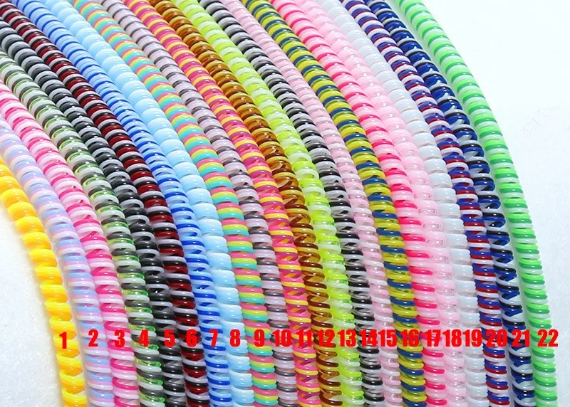 US $105.44 14M Long Cable Protector Bobbin Winder Data Line Case Rope Protection Spring Twine For Iphone Android USB Earphone Cover 500pcs