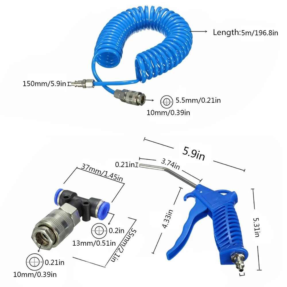 Воздушный Распылитель, пистолет-распылитель, шланг для грузовика, пылеуловитель, чистящая насадка, распылитель, набор инструментов для краски автомобиля
