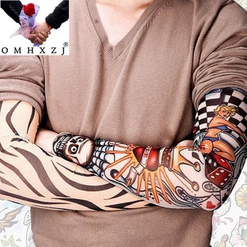 

OMH wholesale Outdoor Prevented Bask in Cycling Arm Tattoo Decorative Pattern Gloves Arm Warmers Printed Sleeves Clothing ST14