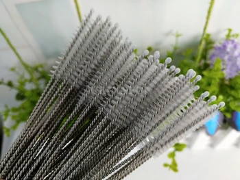 

1000Pcs/Lot Stainless Steel Straw Cleaning Brush Brushes 200MM X 10MM Bottle Brush