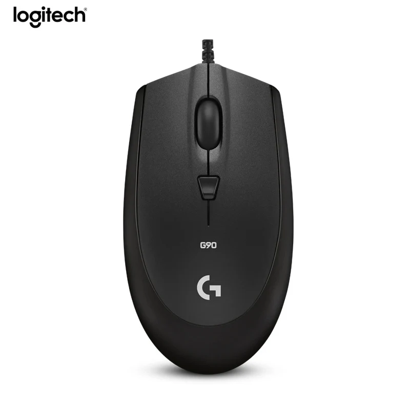 Проводная игровая мышь logitech G90 250-2500 dpi для ноутбука, ПК, геймера, Delta Zero, компьютерная мышь, мыши