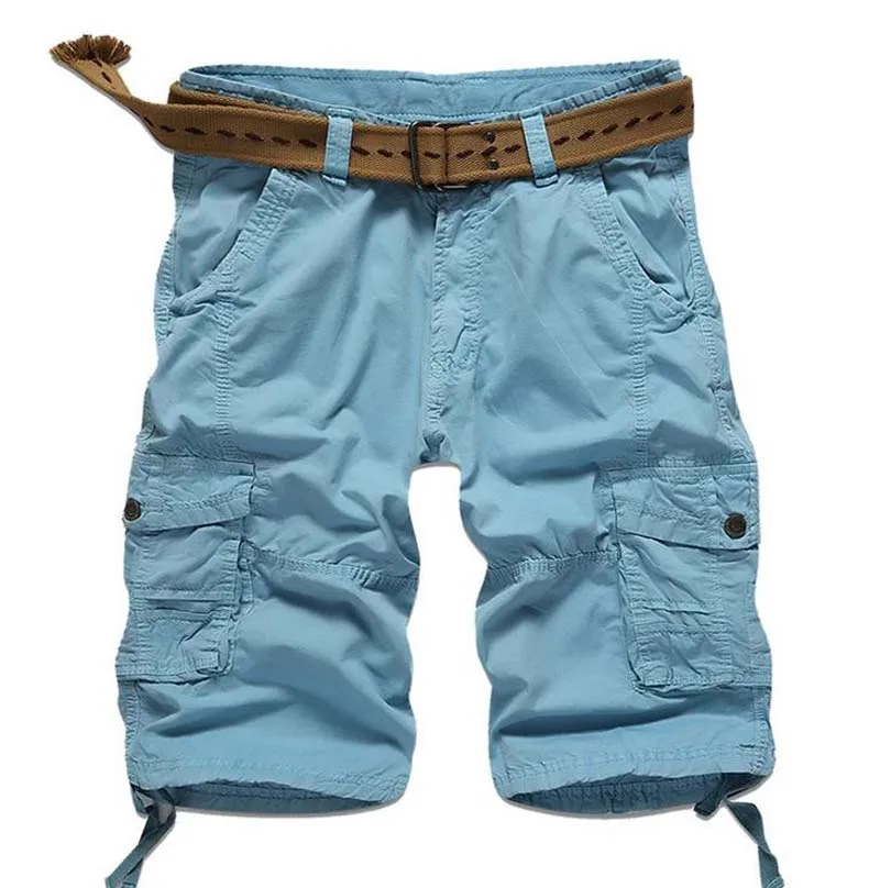 HOT 2019 Summer hot style men's casual men Men's trousers tooling multi-pocket Cargo bermudas masculina military short homme HOT 2019 Summer hot style men's casual men Men's trousers tooling multi-pocket Cargo bermudas masculina military short homme