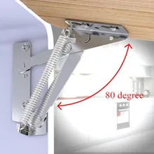 2 шт./компл. мебельные петли 80 градусов пружинный механизм софа для пневмоподъемник Кухня шкаф раздвижные соединяемые Комплектующие дверей