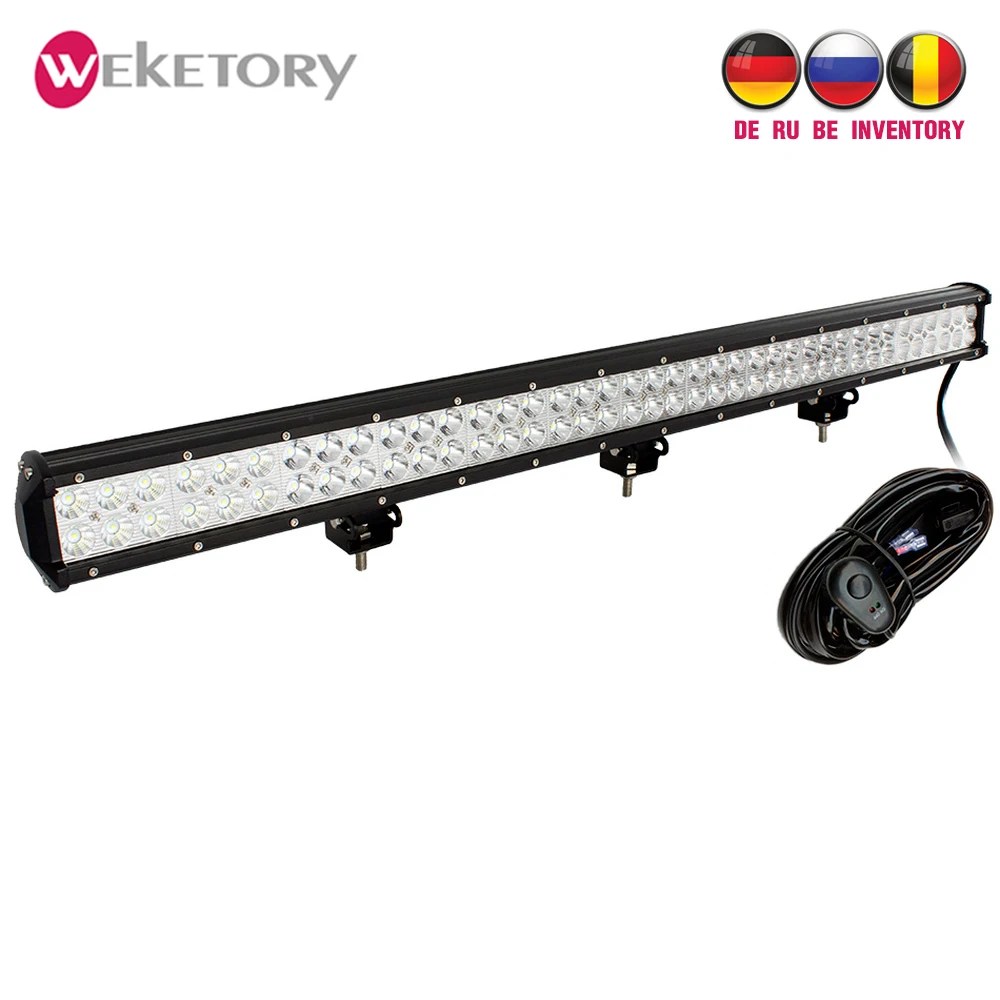 

weketory 36.5" inch 234W LED Work Light Bar for Tractor Boat Off-Road 4WD 4x4 Truck SUV ATV Spot Flood Combo Beam with Wiring