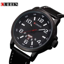 Curren 8240 marque de luxe montre à quartz Occasionnel De Mode En Cuir montres reloj masculino hommes montre Sport Montres
