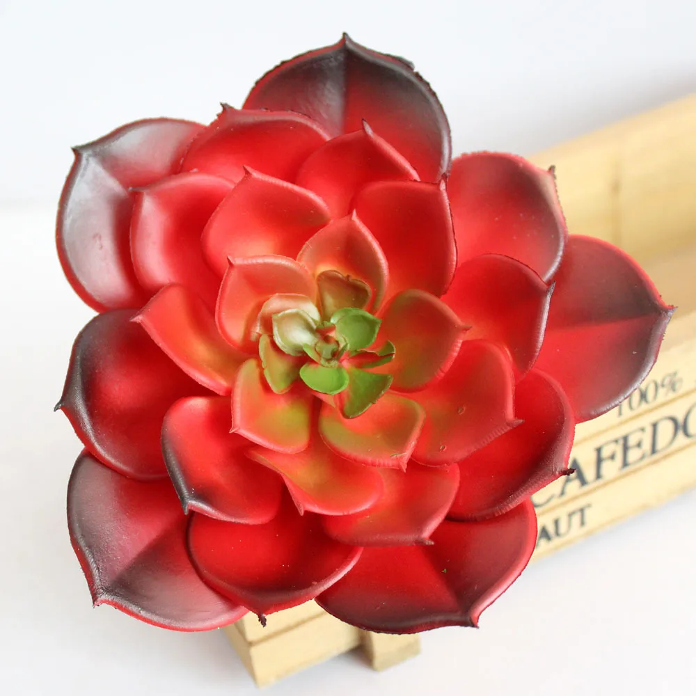 aliexpress com buy mini artificial succulents red home garden