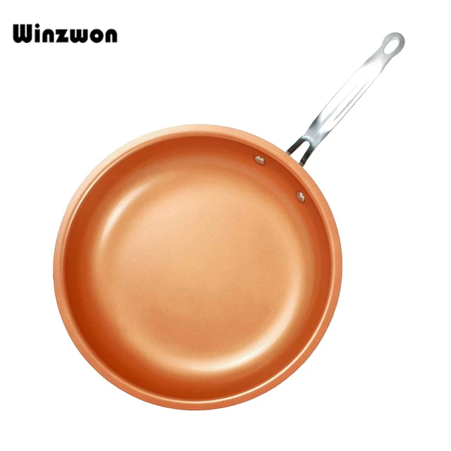 12inch Copper Chef Frying Pan Non Stick Pancake Roasting 12inch Copper Chef Frying Pan Non Stick Pancake Roasting With Ceramic Coating Kitchen Cooking