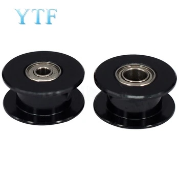

3D Printer Part 2GT 20 Teeth Without Internal Hole 3/5mm Synchronous Wheel H Pulley Idler Bandwidth 6MM Black