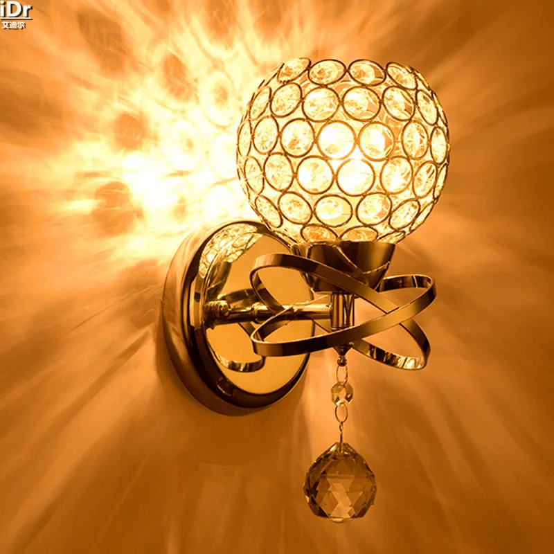Европейская хрустальная лампа, прикроватная лампа для спальни, освещение для гостиной, лампа для гостиничного проекта, настенные лампы, Rmy-0281