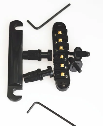 

LP guitar bridge is drawing board Electric guitar string bridge ball roller roller LP bridge and a full set of black