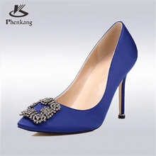 2017 strass schnalle rot 10 cm 8,5 cm high heels leder feine grüne einzelnen schuhe satin champagner brauthochzeitsschuhe pumpen