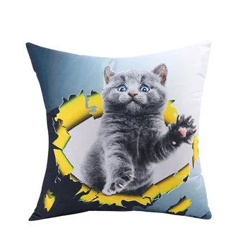 

New home cuddle pillowcase car cushion cat cute cartoon pillow waist jacket cuddle pillowcase