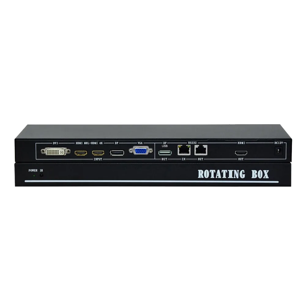 ISEEVY видео вращающаяся коробка поддержка HDMI DP VGA DVI входов повернуть на 90 270