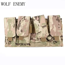 Тактический Молл четыре подсумок фаск 5,56. 223 Mag Открытым Верхом Мешок Пакет Военной жилет сумка для Пейнтбол Airsoft