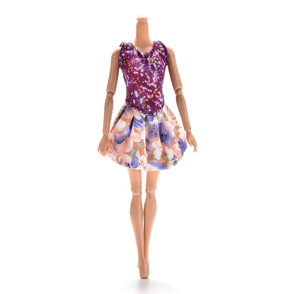 Один комплект платье для куклы модная Униформа классная одежда обувь на высоком каблуке для куклы Барби аксессуары для девочек подарок игрушки