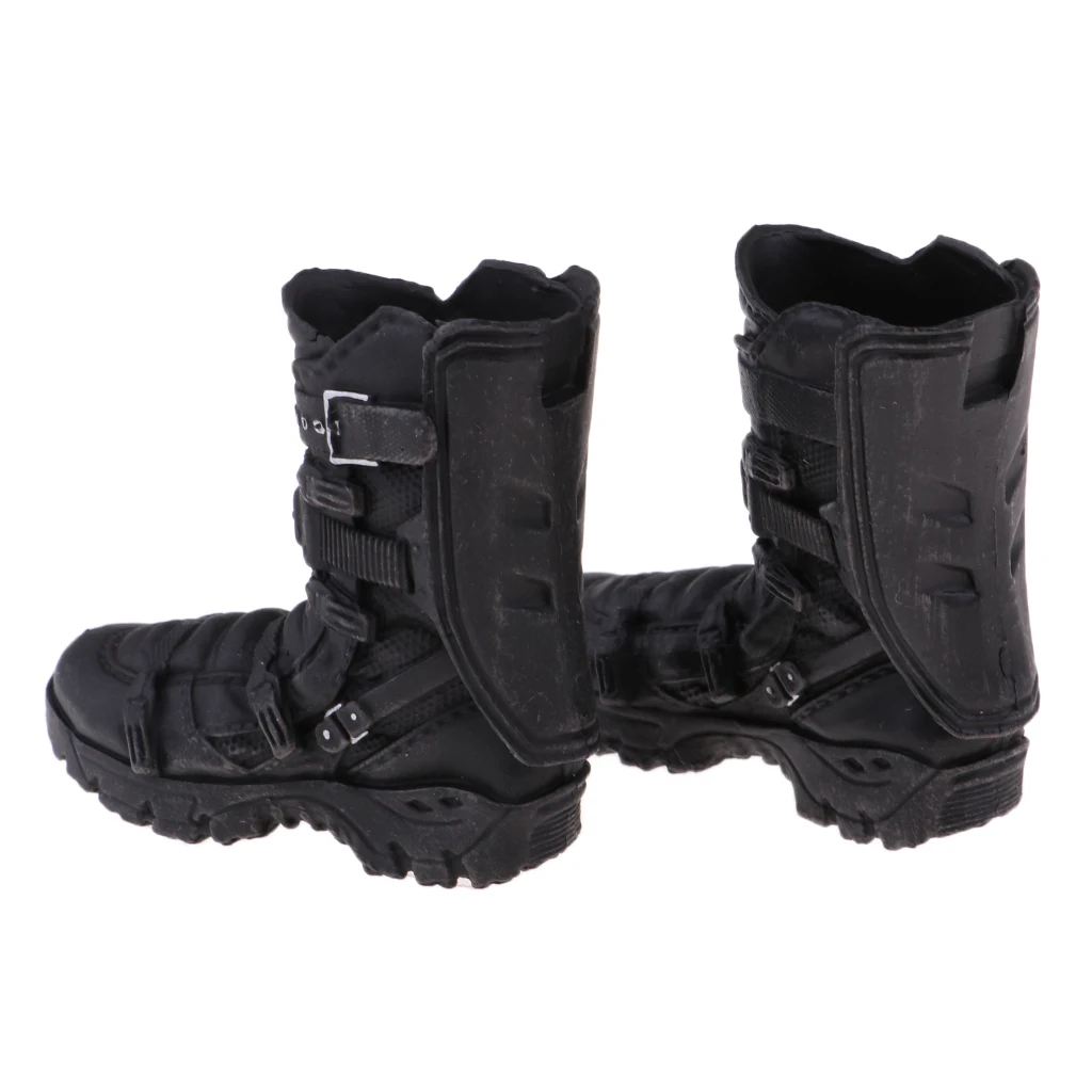 1/6 Scale Male Soldier Black Boots Shoes for 12`` Action Figure Hot Doll