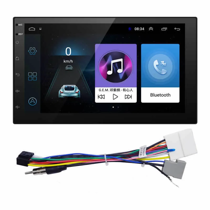 Ectwodvd 7 дюймов 2DIN Android 8 1 автомобильный dvd плеер для Nissan Volkswagen Toyota Honda Kia hyundai