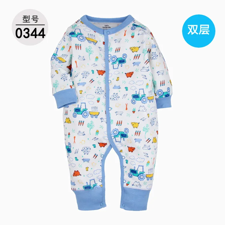 XINI MOMMY Unisex весенний детский комбинезон, однобортный Детский костюм с круглым вырезом, одежда для малышей, Модная хлопковая одежда ALI175 - Цвет: 11