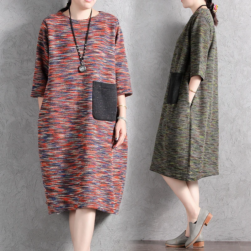 woolen one piece dress