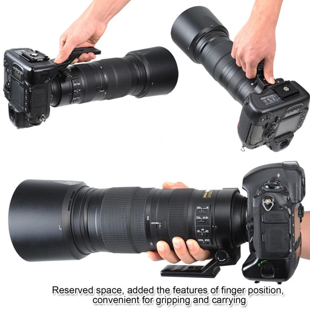 

Easy Attachment Anodized Surface Lightweight Black Stainless Steel Screw Lens Collar Bracket Tripod Mount Ring For Nikon AF-S