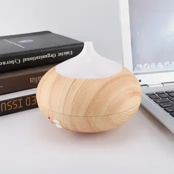 

USB Intelligent Induction Wood Grain Humidifier Ultrasonic Air Aroma Essential Oil Diffuser for Office Home