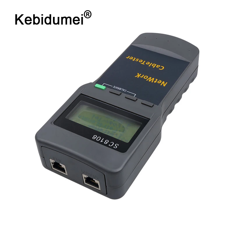 Портативный сетевой тестер kebidumei SC8108 с ЖК дисплеем и кабелем LAN измеритель